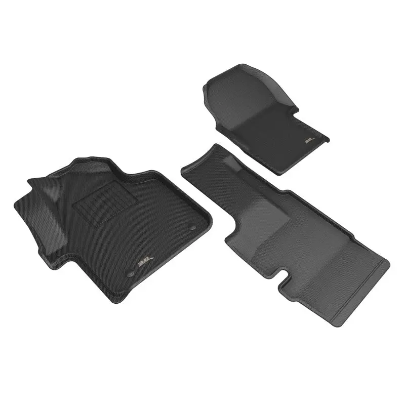 3D Maxpider 19-25 Mercedes-Benz Sprinter Van W/ Bucket Seats Kagu Front Row Floor Liner - Black 1