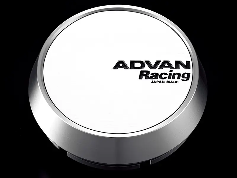Advan 63Mm Middle Centercap - White/Silver Alumite 1