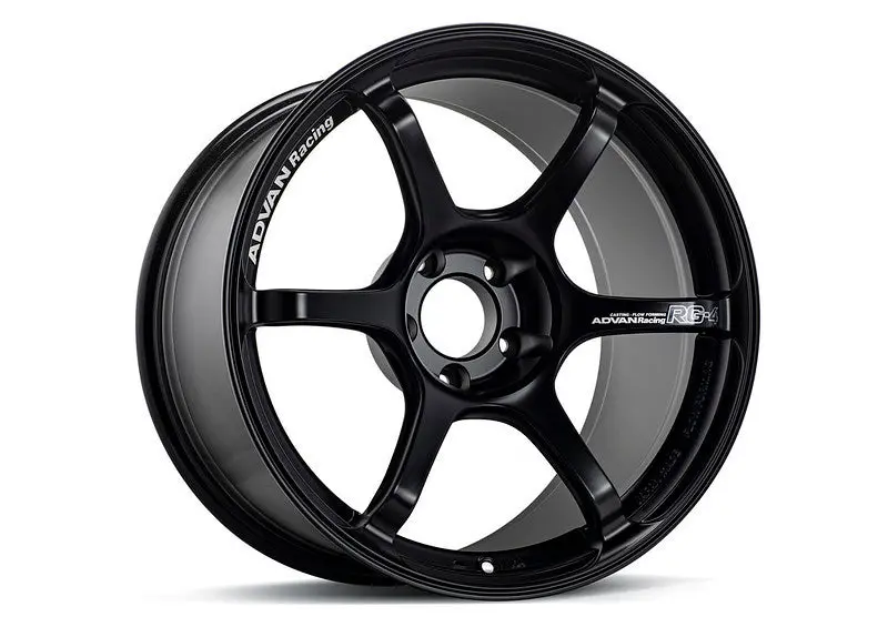 Advan Rg-4 18X8.5 +44 5X100 Semi Gloss Black Wheel 1