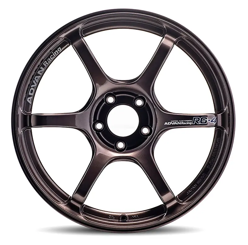 Advan Rg-4 18X9.5 +35 5X114.3 Racing Copper Bronze Wheel 1