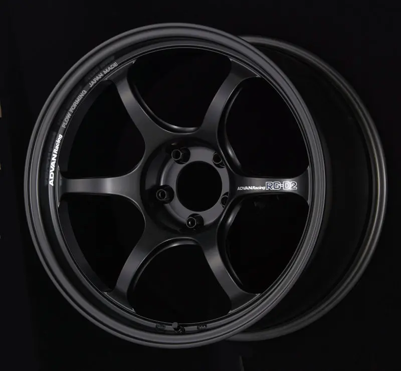 Advan Rg-D2 18X11.0 +15 5X114.3 Semi Gloss Black Wheel 1