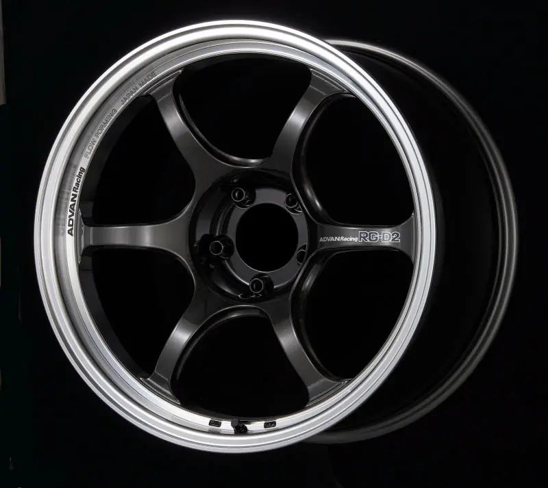 Advan Rg-D2 18X8.5 +45 5X100 Machining & Black Gunmetallic Wheel 1