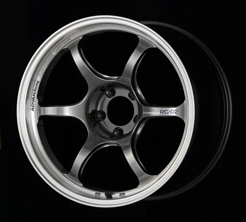 Advan Rg-D2 18X9.5 +12 5X114.3 Machining & Racing Hyper Black Wheel 1