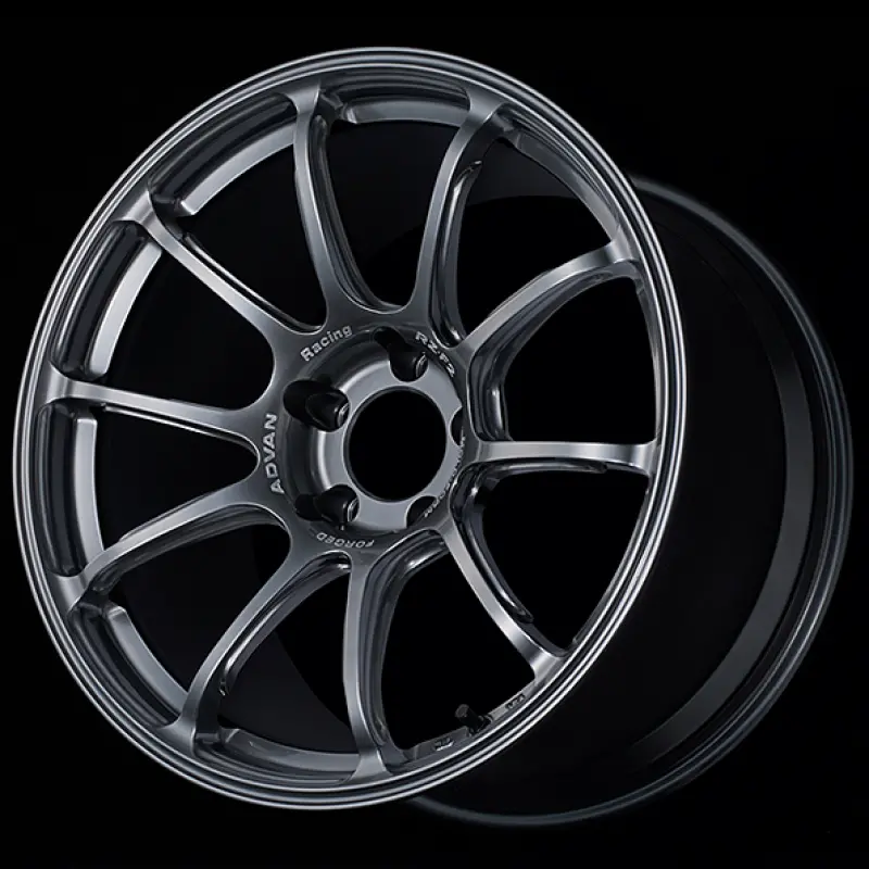 Advan Rz-F2 18X9.5 +29 5X114.3 Racing Hyper Black Wheel 1
