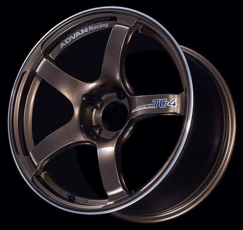 Advan Tc4 17X9.0 +35 5X114.3 Umber Bronze Metallic & Ring Wheel 1