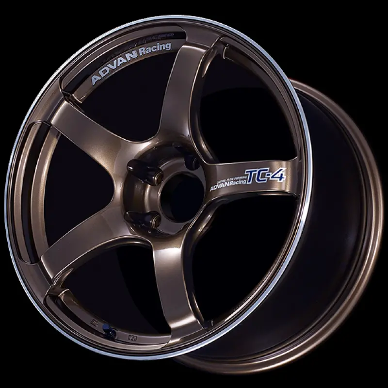Advan Tc4 18X8.5 +45 5X114.3 Racing Umber Bronze & Ring Wheel 1