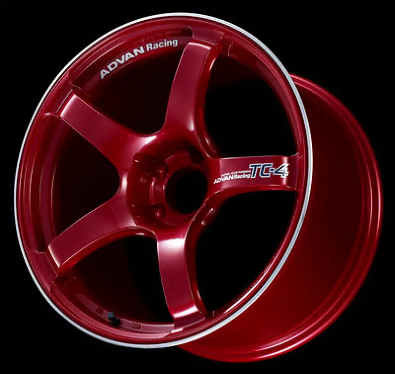 Advan Tc4 18X9.5 +45 5X100 Candy Racing Red 1