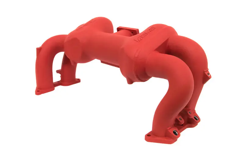 Ams Ej25 Intake Manifold - Standard Rotation - Red - 2002-2014 Wrx, 2004-2021, 04-08 Fxt 1
