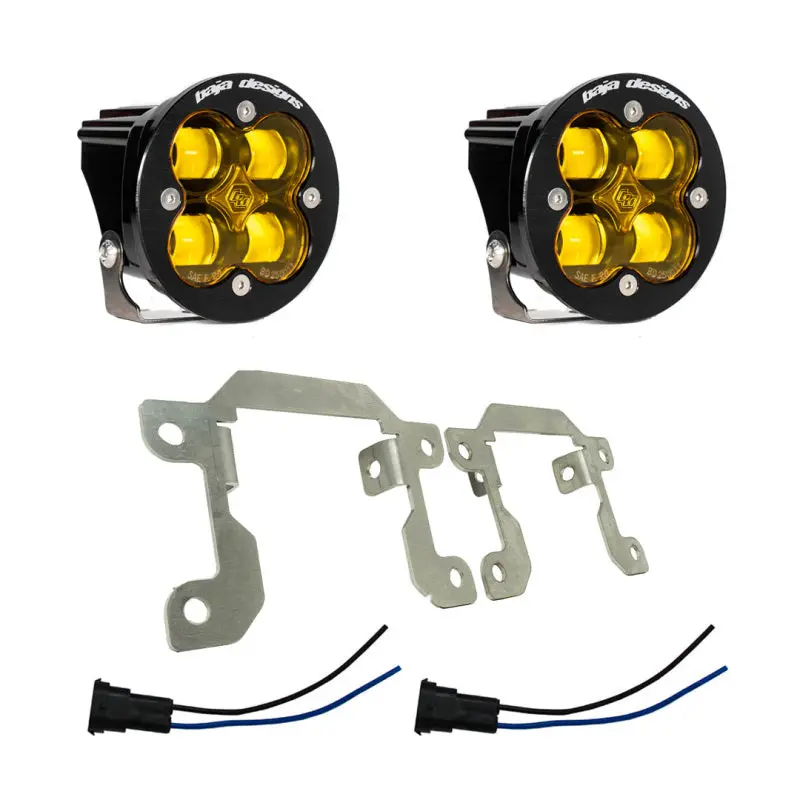 Baja Designs Sae Squadron Fog Light Pocket Kit - Amber - Subaru Models 1