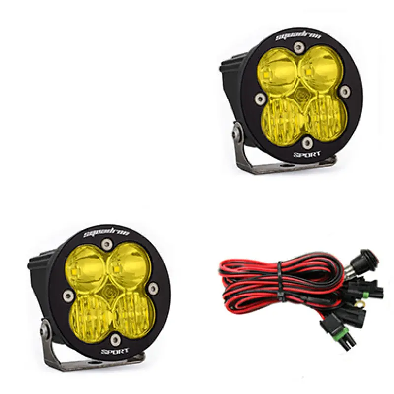 Baja Designs Squadron R Sport Driving/Combo Pair Led Light Pods - Amber 1