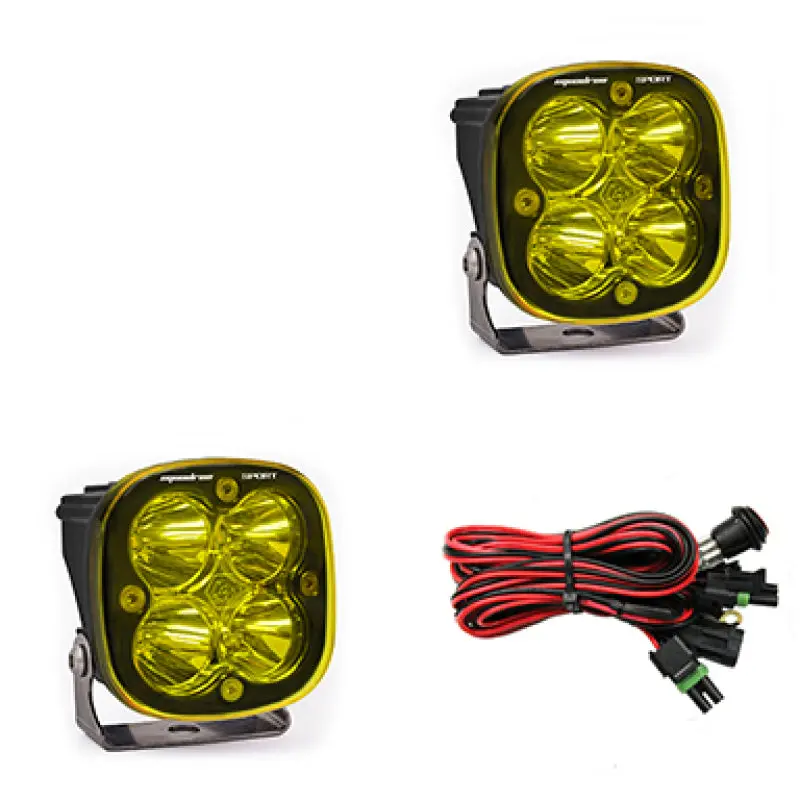 Baja Designs Squadron Sport Spot Led Light Pods - Amber 1