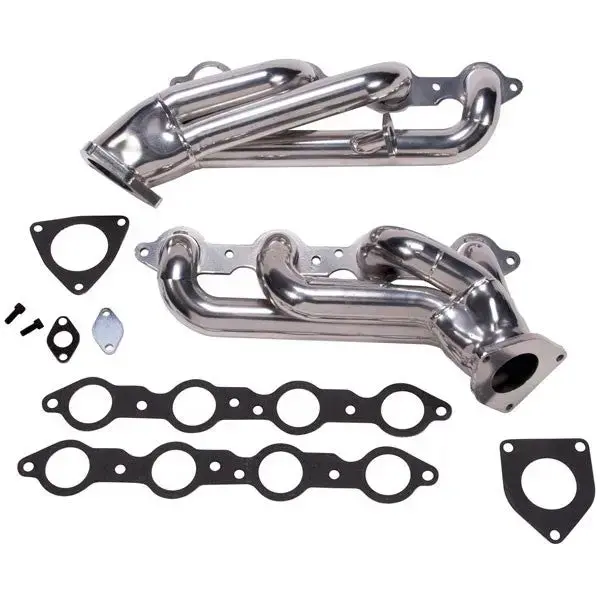Bbk Chevrolet Gm Truck Suv 6.0 1-3/4 Shorty Exhaust Headers Polished Silver Ceramic 99-13 1