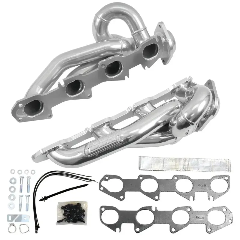 Bbk Dodge Ram 1500 Truck 5.7 Hemi 1-3/4 Shorty Exhaust Headers Polished Silver Ceramic 09-18 1