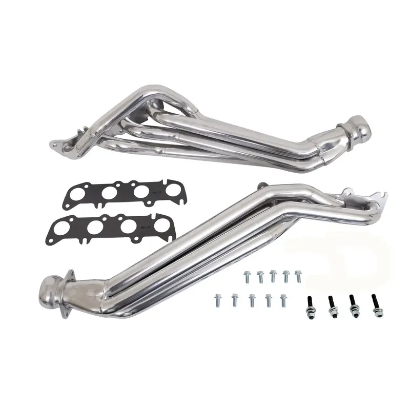 Bbk Ford Mustang Gt 1-3/4 Long Tube Exhaust Headers Polished Silver Ceramic 11-23 1