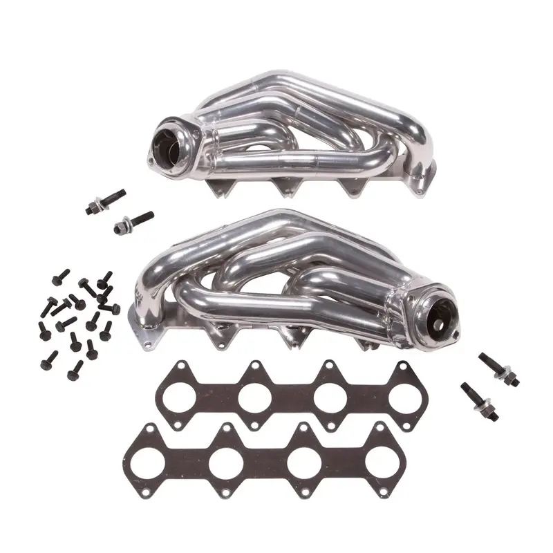 Bbk Ford Mustang Gt 1-5/8 Shorty Exhaust Headers Polished Silver Ceramic 05-10 1