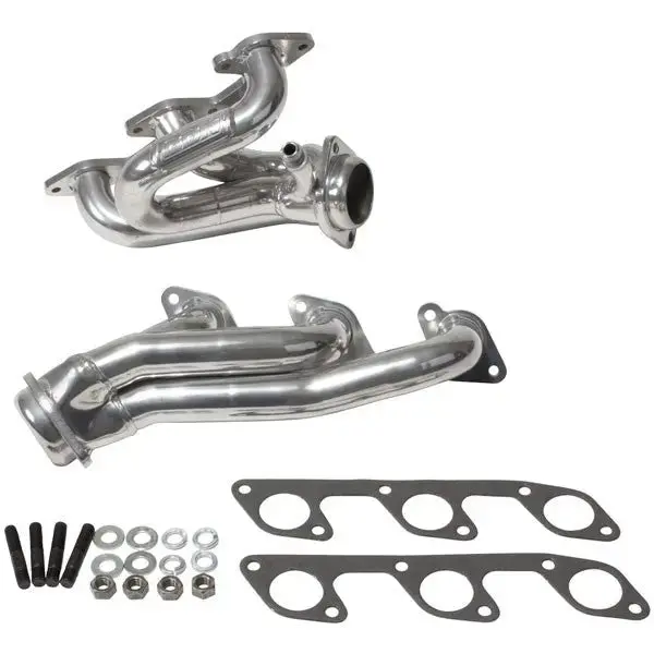 Bbk Ford Mustang V6 1-5/8 Shorty Exhaust Headers Polished Silver Ceramic 05-10 1