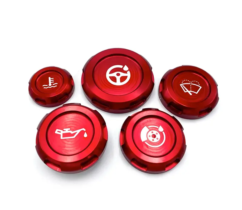 Billetworkz Engine Bay Caps - Zero Series - Fluid Engraving - 2015+ Sti 1