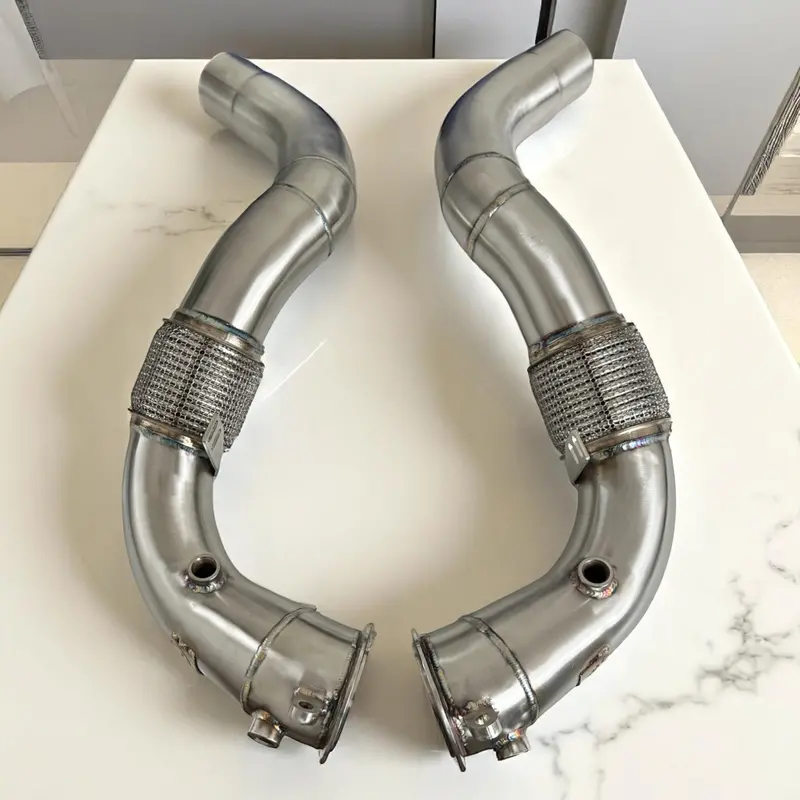 Bmw N63r & N63b Catless Race Downpipes - M550i, 750I, M850i, X5, X6, X7 1