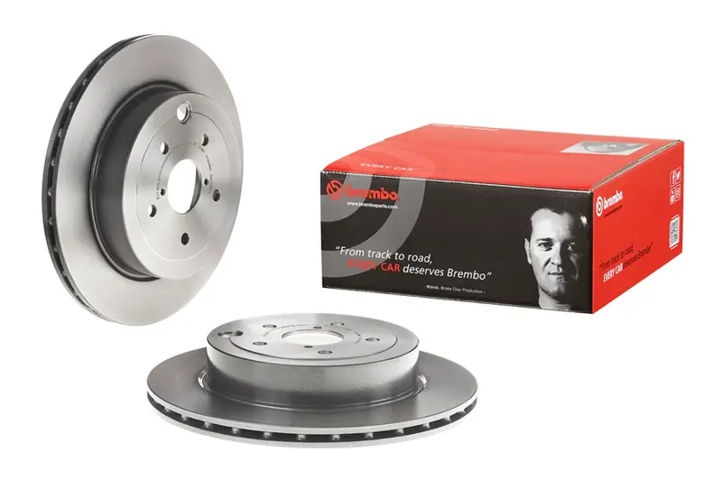 Brembo Premium Uv Coated Oe Equivalent Single Rotor - Rear - 08-17 Sti 1