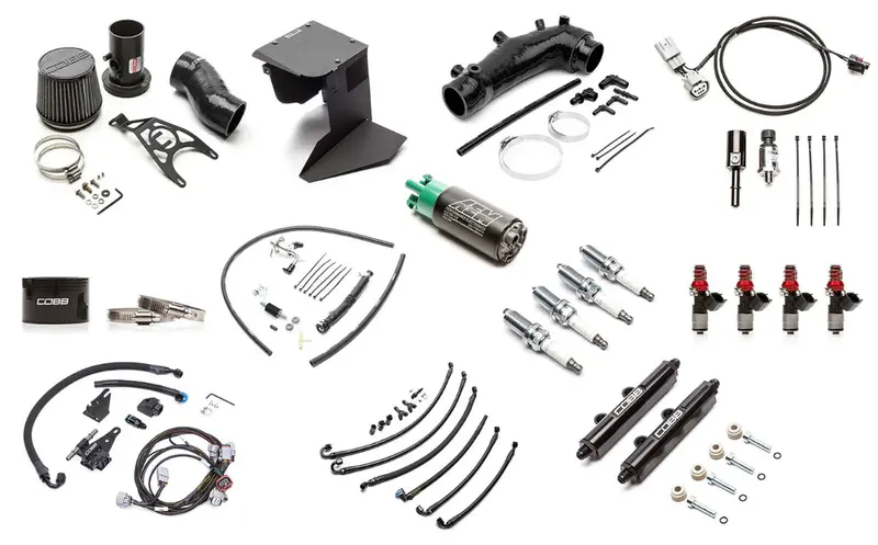 Cobb Nexgen Stage 1 To Stage 2 + Flex Fuel Power Package Upgrade W/ Blue Intake - 2015-2018 Sti 1