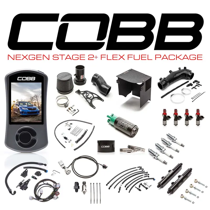 Cobb Nexgen Stage 2+ Flex Fuel Power Package - Black -  08-14 Subaru Sti 1