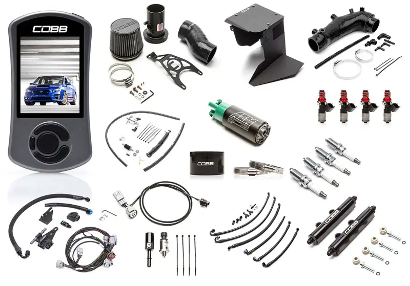 Cobb Nexgen Stage 2 + Flex Fuel Power Package W/ Black Intake - 2015-2018 Sti 1