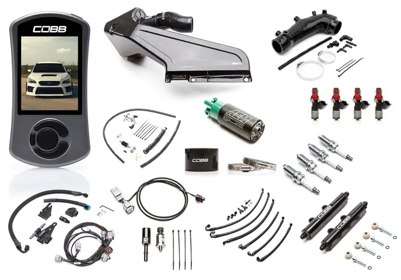 Cobb Nexgen Stage 2 + Flex Fuel Power Package W/ Redline Carbon Fiber Intake - 2015-2021 Sti 1