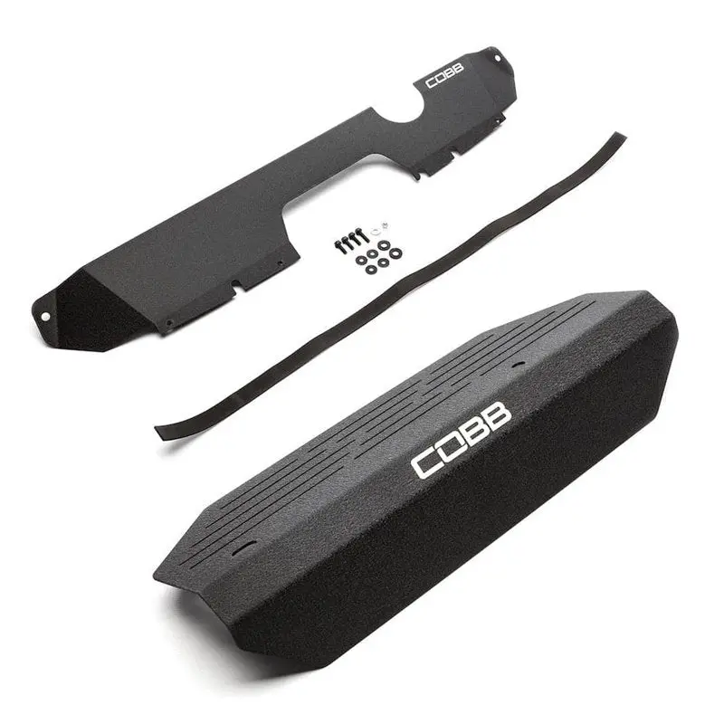 Cobb Radiator Shroud And Alternator Cover Package - Wrinkle Black - 15-21 Sti 1