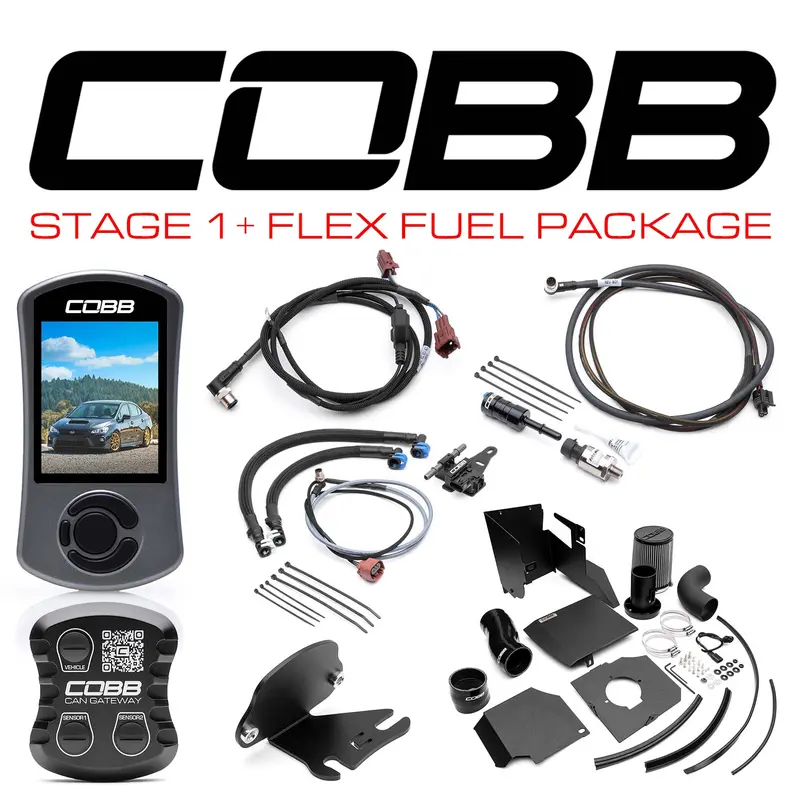 Cobb Stage 1 + Can Flex Fuel Power Package (Sf Intake) - Wrx 6Mt 2018-2021 1