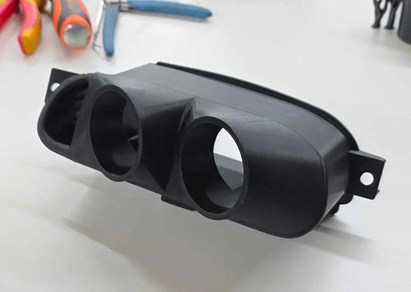 Corvette C5 Center Vent Gauge Pod For Dual 2 1/16" Gauges  By Fi Performance 1