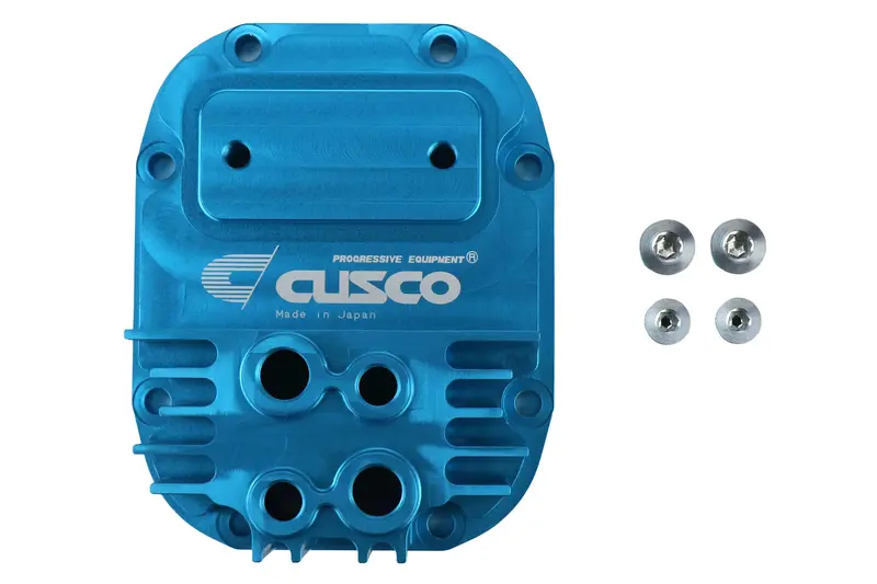 Cusco Increased Capacity Rear Differential Cover Blue R180 - 2004-2021 Subaru Sti 1
