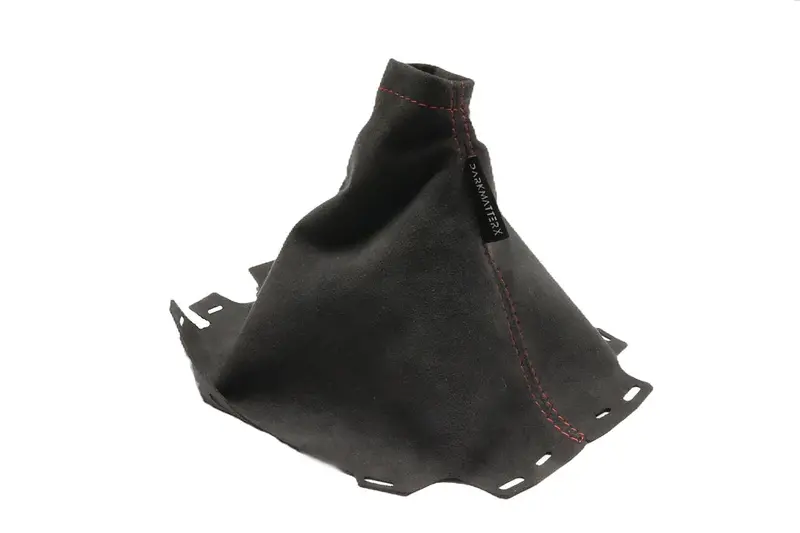 Darkmatterx Alcantara Shift Boot Charcoal Black W/ Red Thread - 2015-2021 Wrx 1