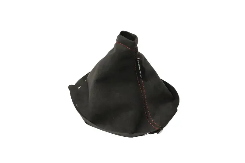 Darkmatterx Alcantara Shift Boot Charcoal Black W/ Red Thread - 2022+ Wrx 1