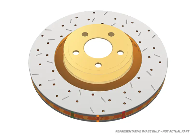 Dba 97-06 Acura Integra Type R Rear 4000 Series Drilled & Slotted Rotors 1