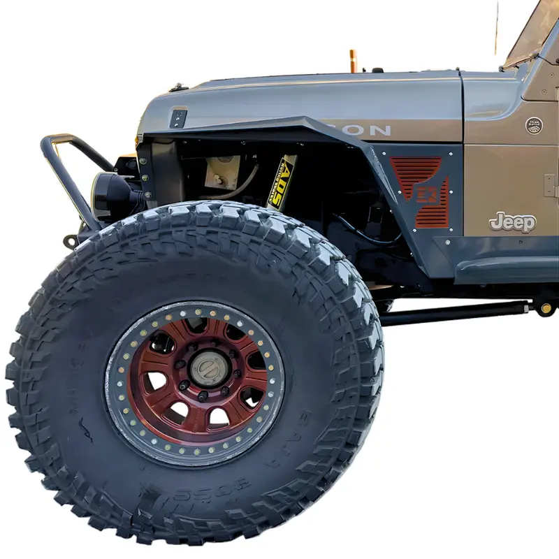 Diamond Series High Clearance Front Fenders For Jeep Tj Wrangler By Gatekeeper Off-Road 1