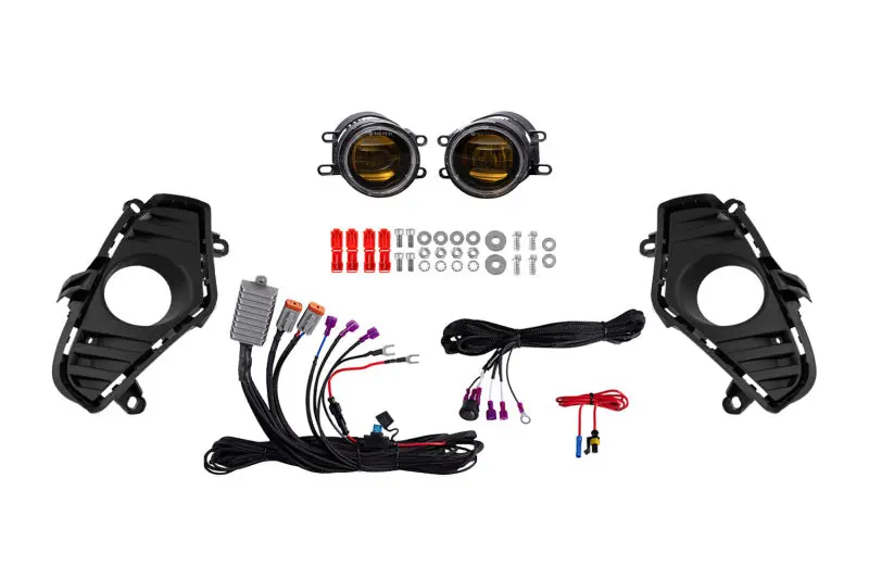 Diode Dynamics 19-22 Toyota Rav4 Elite Series Add-On Fog Lamp Kit - Yellow 1