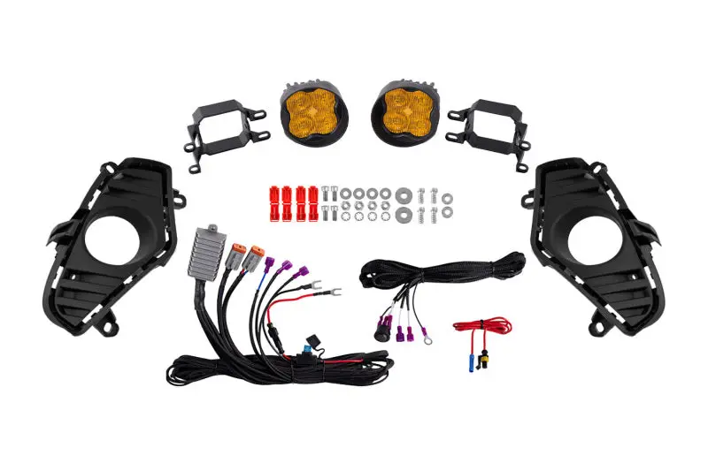 Diode Dynamics 19-22 Toyota Rav4 Ss3 Add-On Fog Lamp Kit - Yellow Pro 1