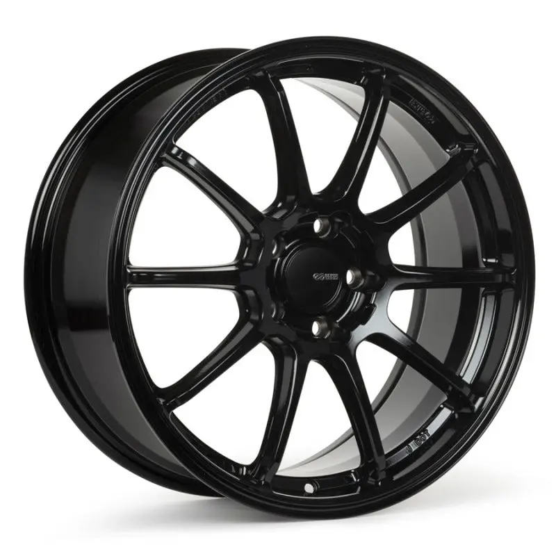 Enkei Triumph 18X8.5 5X100 45Mm Offset 72.6Mm Bore Gloss Black Wheel 1