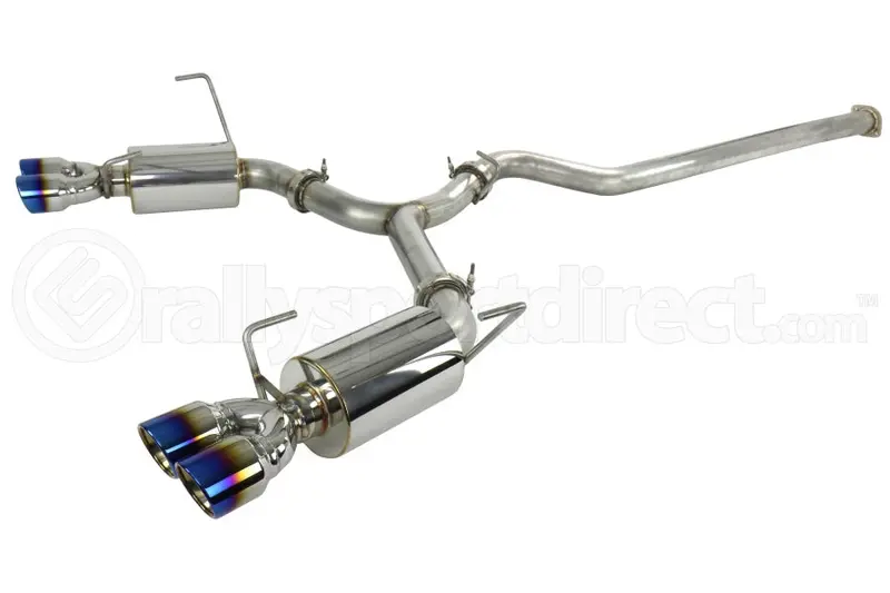 Ets Quiet Cat Back Exhaust System Blue Tip Non Resonated - Wrx / Sti 2015 - 2021 1