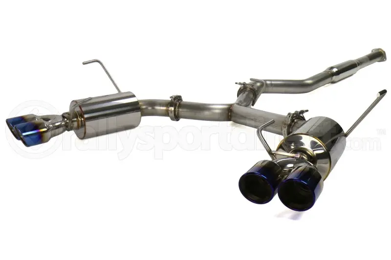 Ets Quiet Cat Back Exhaust System Blue Tip Resonated - Wrx / Sti 2015 - 2021 1