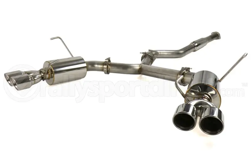 Ets Quiet Cat Back Exhaust System Polished Tip Resonated - Wrx / Sti 2015 - 2021 1