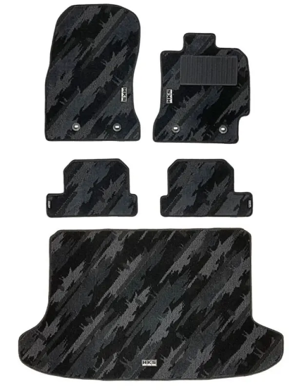 Hks Tufted Series Monotone Oil Color Floor Mat Set (Lhd) 2013-2021 Brz, 2013-2016 Frs, 2017-2021 86 1