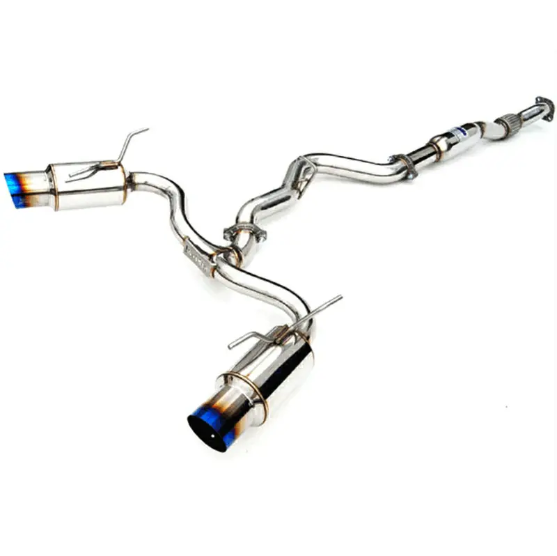 Invidia N1 Stainless Steel Dual Exit Exhaust- Titanium Tips - 08-14 Sti Hatchback, 11-14 Wrx Hatchback 1