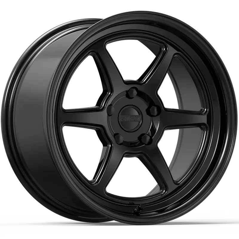 Kansei K14b Roku 18X10.5In / 5X100 Bp / 12Mm Offset / 66.56Mm Bore - Gloss Black Wheel 1