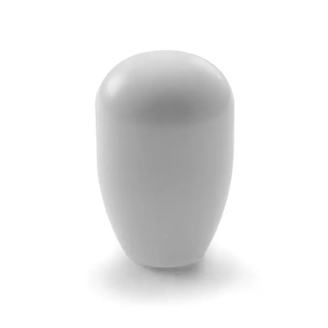 Killer B Motorsport Type-R Shift Knob With Rev. Lockout- White Delrin - 6Spd Subaru Models 1