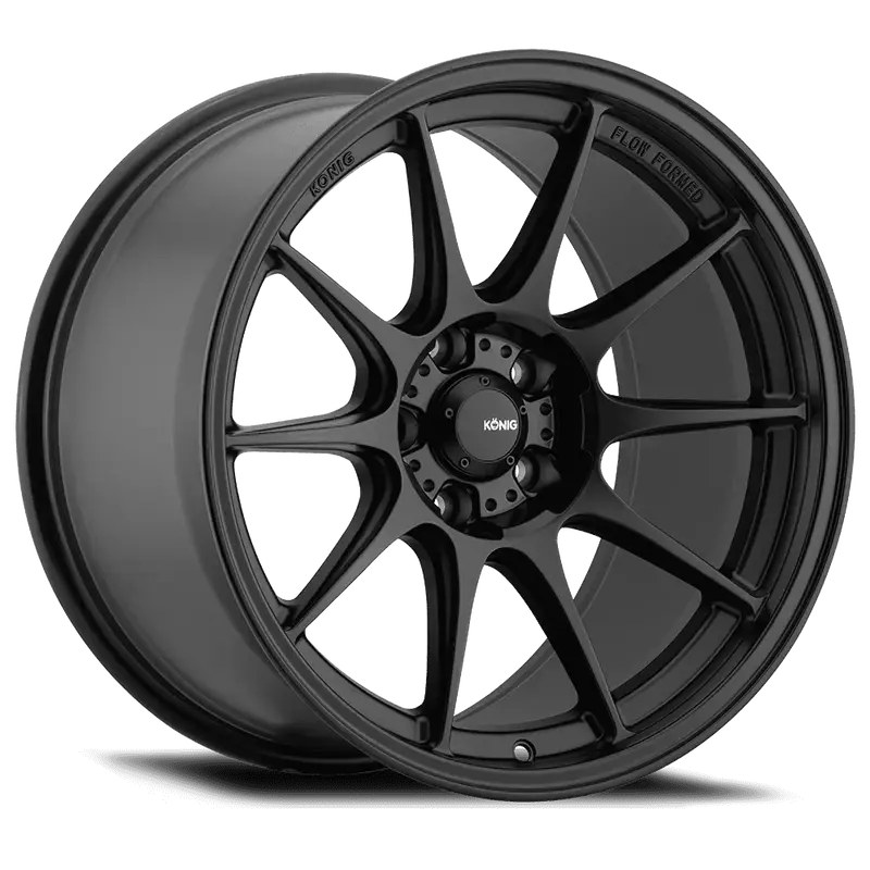 Konig Dekagram 18X8.5 5X100 Et44 Semi-Matte Black 1