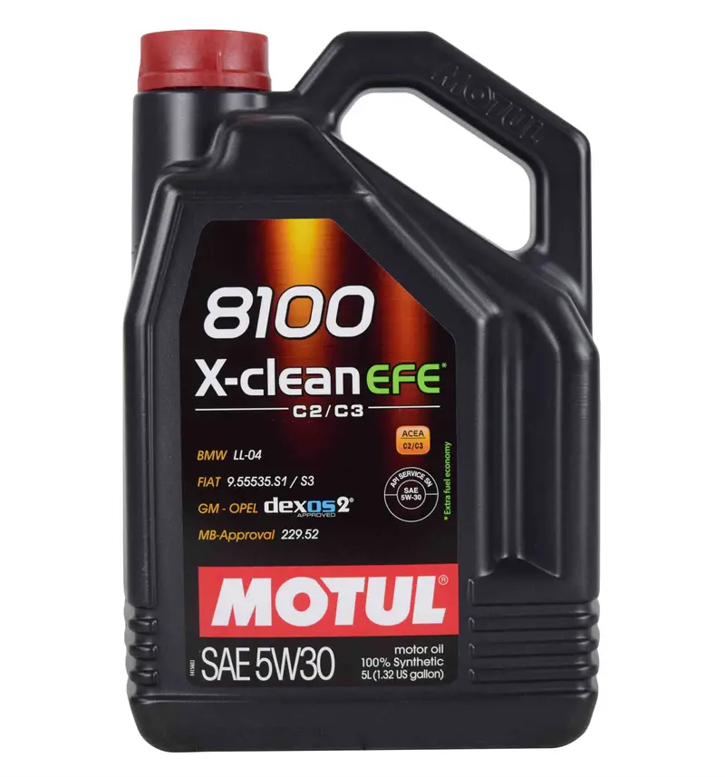 Motul 5L Synthetic Engine Oil 8100 5W30 X-Clean Efe 1