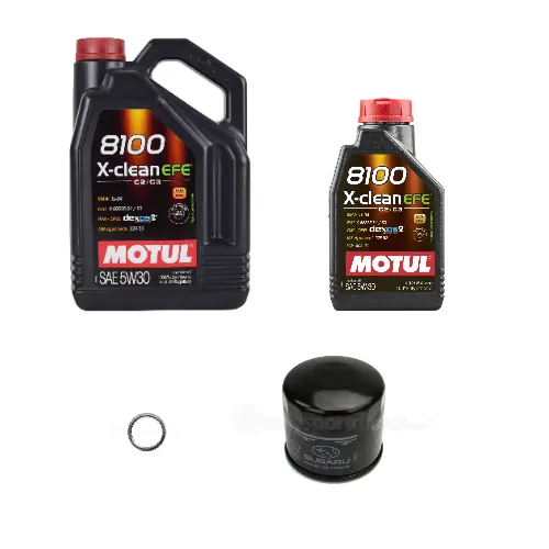 Motul 8100 5W30 X-Clean Efe Oil Change Kit - Subaru Brz 2013-2021 1