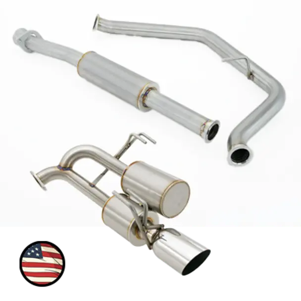 Nameless Catback Exhaust - Dual Chamber With 5" Muffler - 4" Single Wall Tip - 2019-2024 Forester 1
