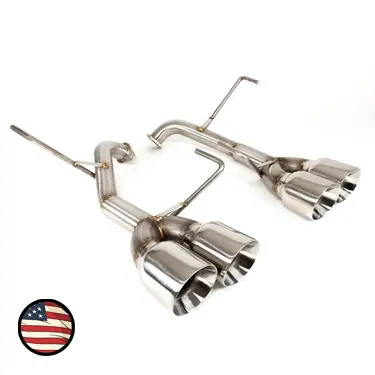 Nameless Performance Axleback Exhaust - Muffler Delete - 4" Double Wall - 2011-2014 Wrx/Sti Sedan 1
